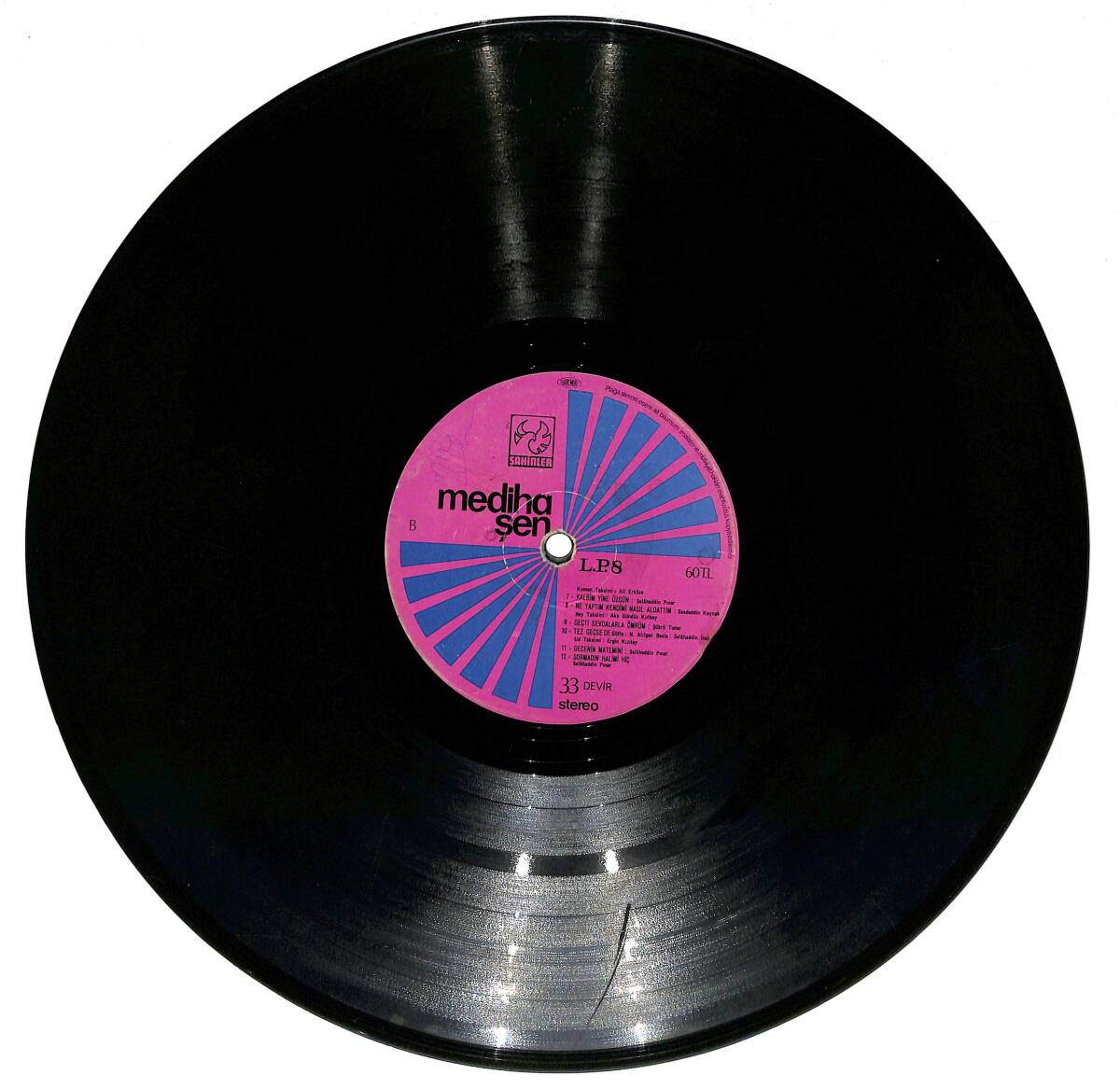 Mediha Şen – Mediha Şen 3 & Derdimi Ummana Döktüm | Şahinler Plak 33'lük LP (Long Play) PLAK (10/6.5) 