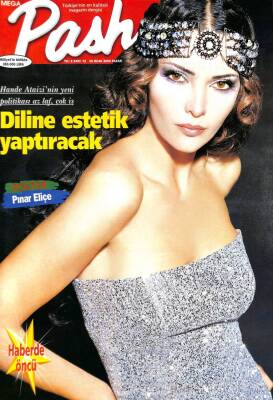 Mega Pasha Sayı 72 16 Ocak 2000 - Kapak Hande Ataizi - Ebru Gündeş - Pınar Eliçe Posteri - Arka Kapak Gizem Özdilli NDR69100 - 1