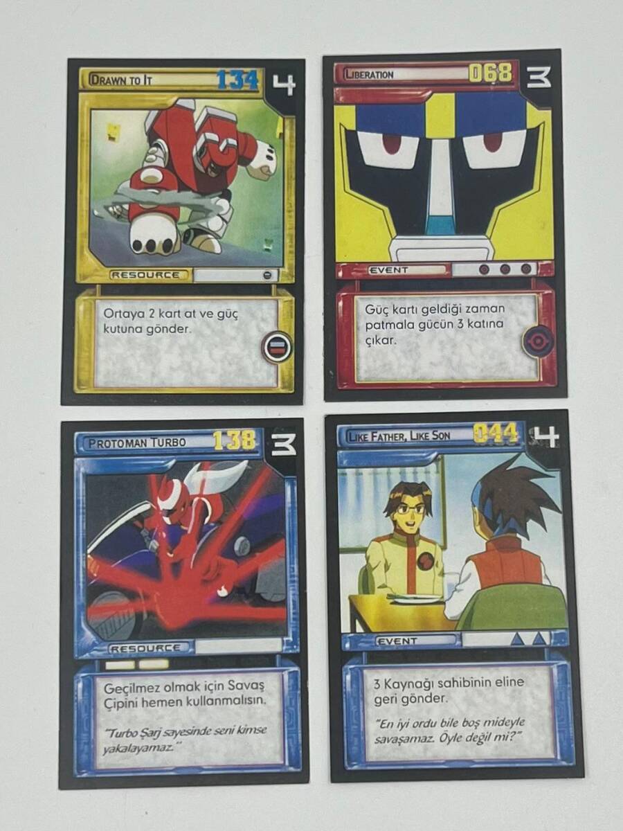 MEGAMAN NT WARRIOR KART 2.Seri Dörtlü Lot#SKZ87 - 1