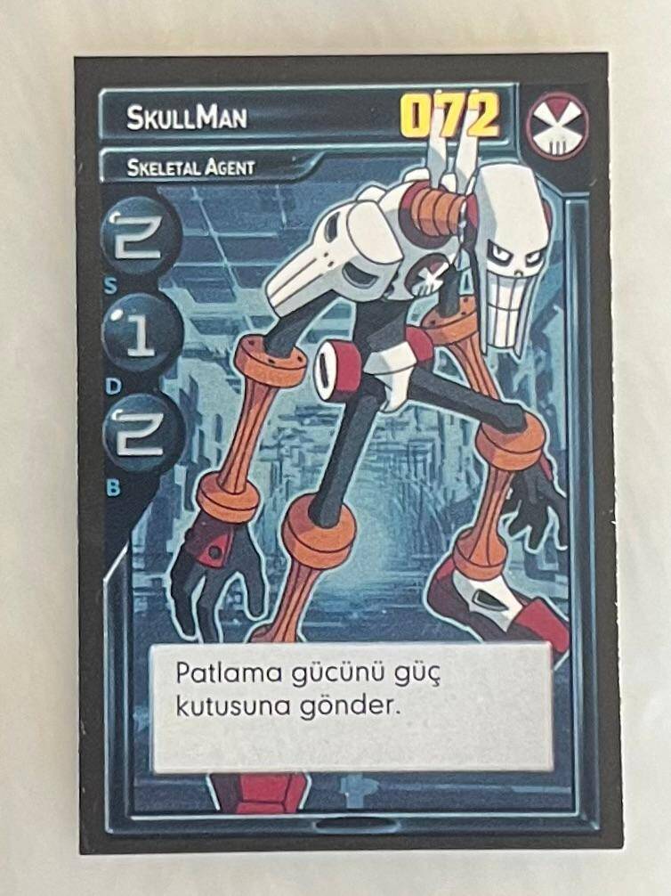MEGAMAN NT WARRIOR KART -SKULLMAN- 2024 Oyun Kartı Kullanılmamış #SKZ119 - 1