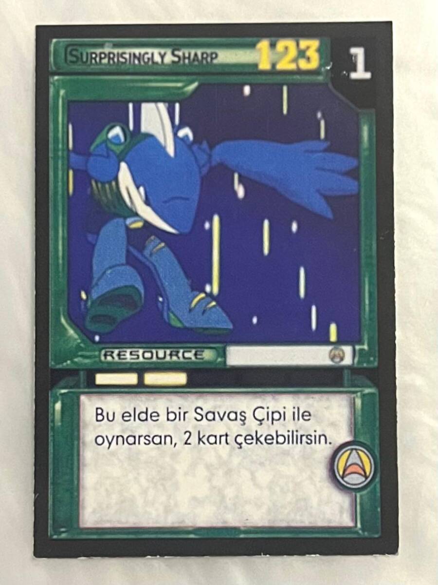 MEGAMAN NT WARRIOR KART - SURPISINGLY SHARP-2004 Oyun Kartı Kullanılmamış#SKZ93 - 1