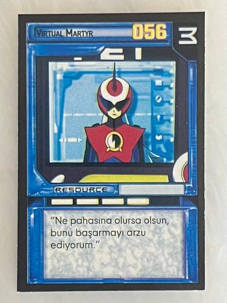 MEGAMAN NT WARRIOR KART -VIRTUAL MARTYR- 2024 Oyun Kartı Kullanılmamış #SKZ121 - 1