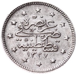 Mehmed Reşad 2 Kuruş 1327/1 Gümüş - ÇÇT OMP3339 #269 - 2