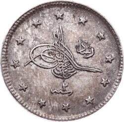 Mehmed Reşad 2 Kuruş 1327/2 Gümüş - ÇÇT+ OMP3285 #317 - Gökçekoleksiyon