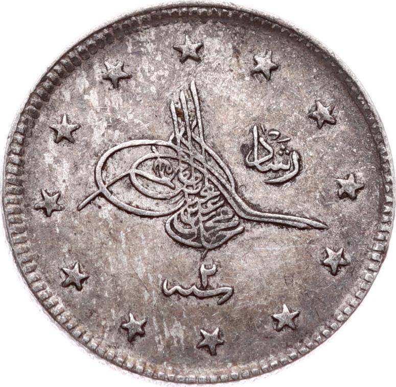 Mehmed Reşad 2 Kuruş 1327/2 Gümüş - ÇÇT+ OMP3285 #317 - 1