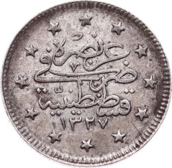 Mehmed Reşad 2 Kuruş 1327/2 Gümüş - ÇÇT+ OMP3285 #317 - 2