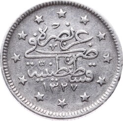 Mehmed Reşad 2 Kuruş 1327/2 Gümüş - ÇÇT OMP3286 #268 - 2