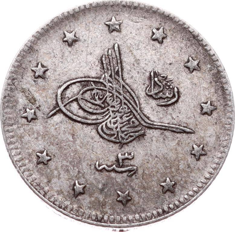 Mehmed Reşad 2 Kuruş 1327/3 Gümüş - ÇÇT OMP3288 #270 - 1