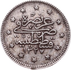 Mehmed Reşad 2 Kuruş 1327/3 Gümüş - ÇÇT OMP3288 #270 - 2