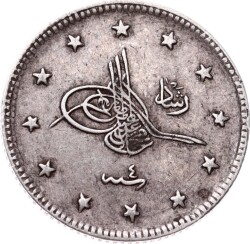 Mehmed Reşad 2 Kuruş 1327/4 Gümüş - ÇÇT OMP3233 #309 - Gökçekoleksiyon