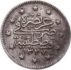 Mehmed Reşad 2 Kuruş 1327/4 Gümüş - ÇÇT OMP3290 #278 - 2