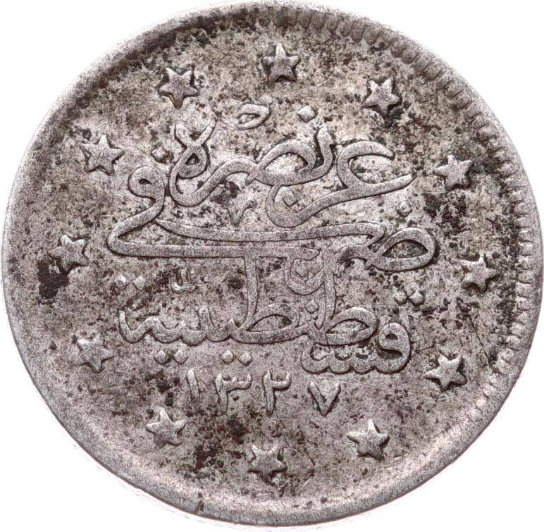 Mehmed Reşad 2 Kuruş 1327/6 Gümüş - ÇT OMP3293 #202 - 2