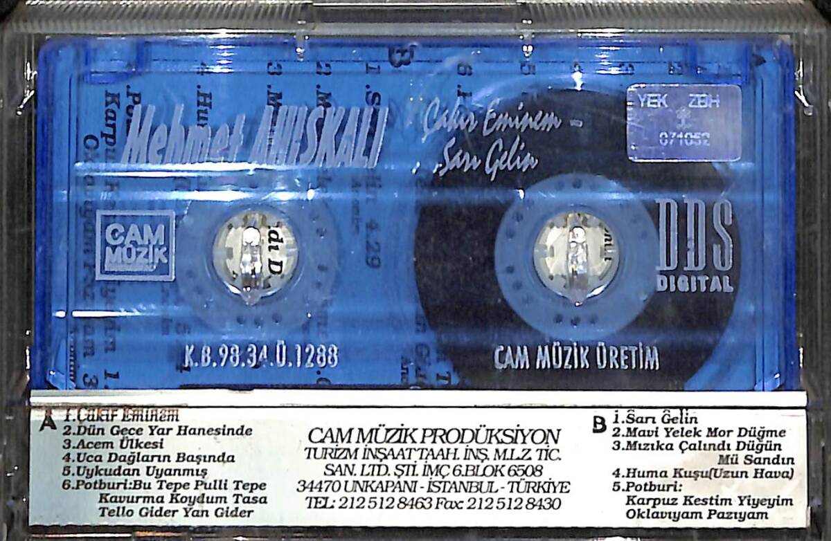 Mehmet Ahıskalı - Çakır Eminem /Sarı Gelin Kaset (İkinci El) KST28651 - 2
