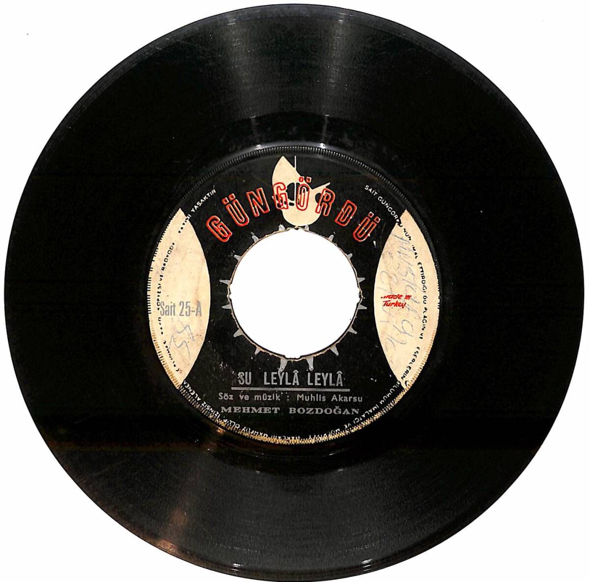 Mehmet Bozdoğan - Su Leyla Leyla / Sana Gelmek İstiyorum Plak (10/6.5) PLK26127 - 1