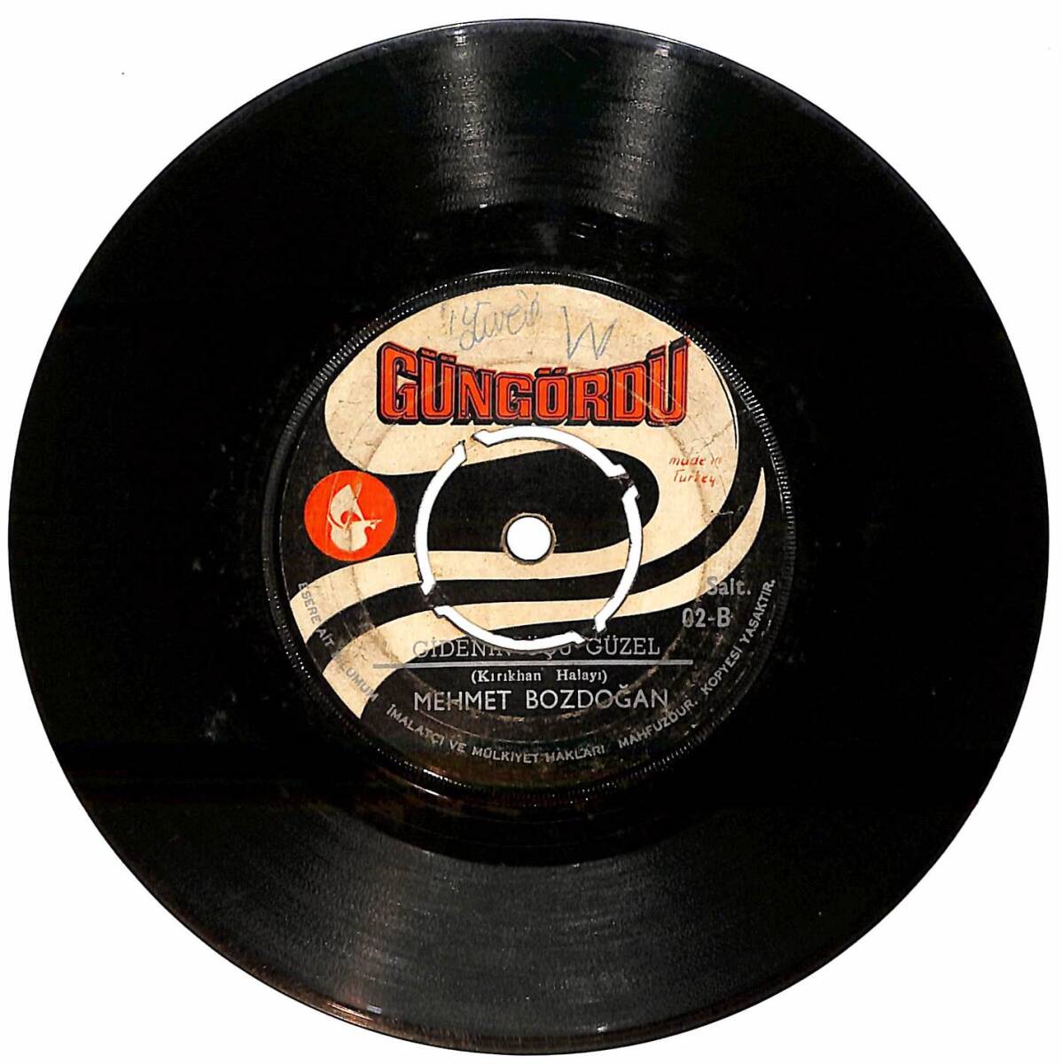 Mehmet Bozdoğan – Züleyha / Gidenin Üçü Güzel Plak (10/6.5) PLK26125 - 2