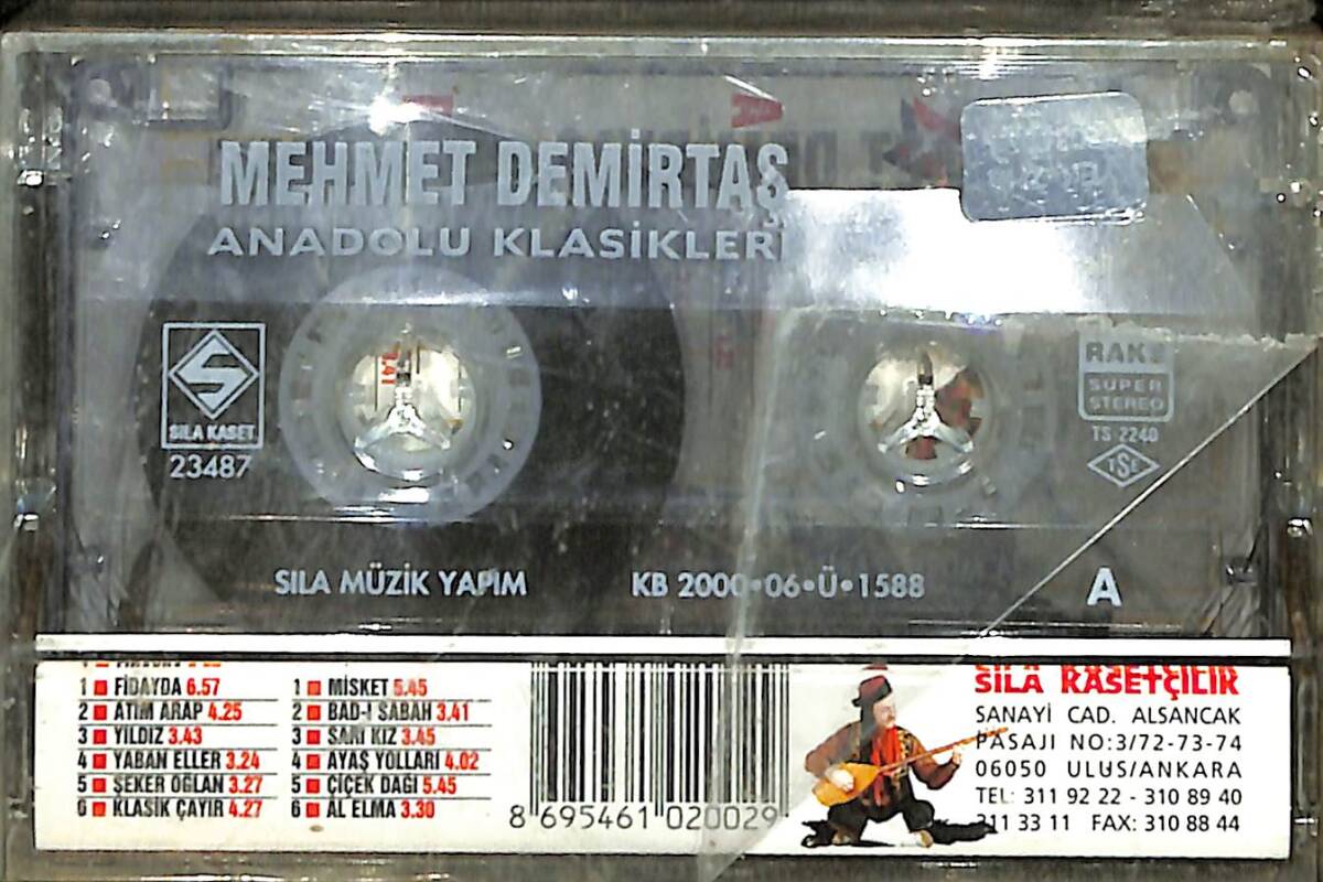 Mehmet Demirtaş - Anadolu Klasikleri Kaset (Sıfır Kaset) KST29309 - 2