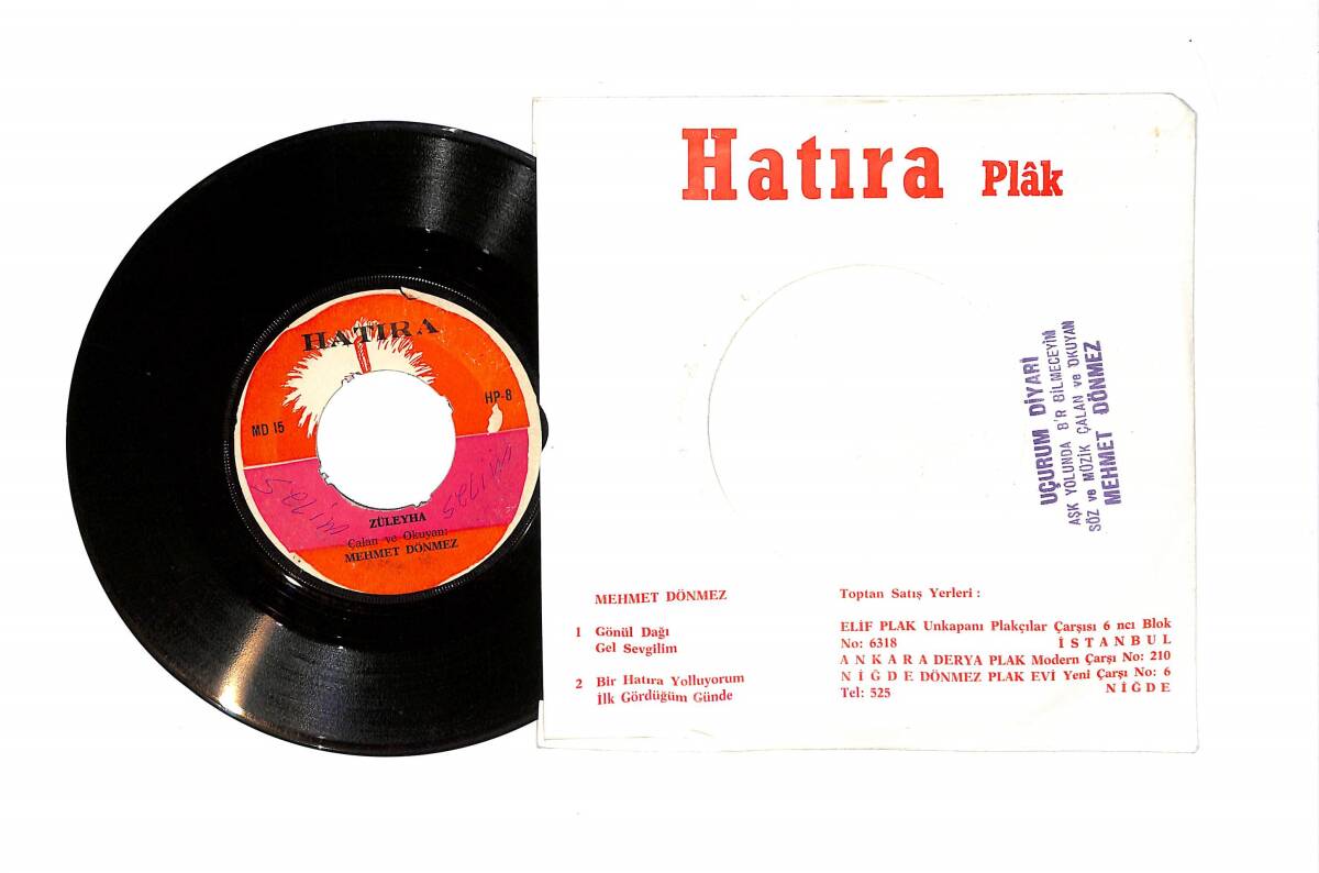 Mehmet Dönmez - Küçükten Görmedim Ana Kucağı / Züleyha PLAK (10/6.5) PLK23461 - 2