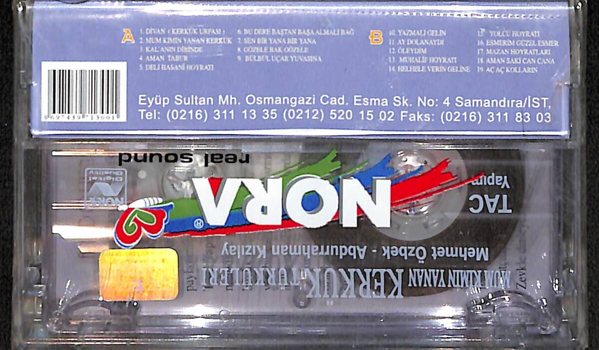 Mehmet Özbek&Abdurrahman Kızılay - Mum Kimin Yanan Kerkük Türküleri Kaset (Sıfır) KST28043 - 2