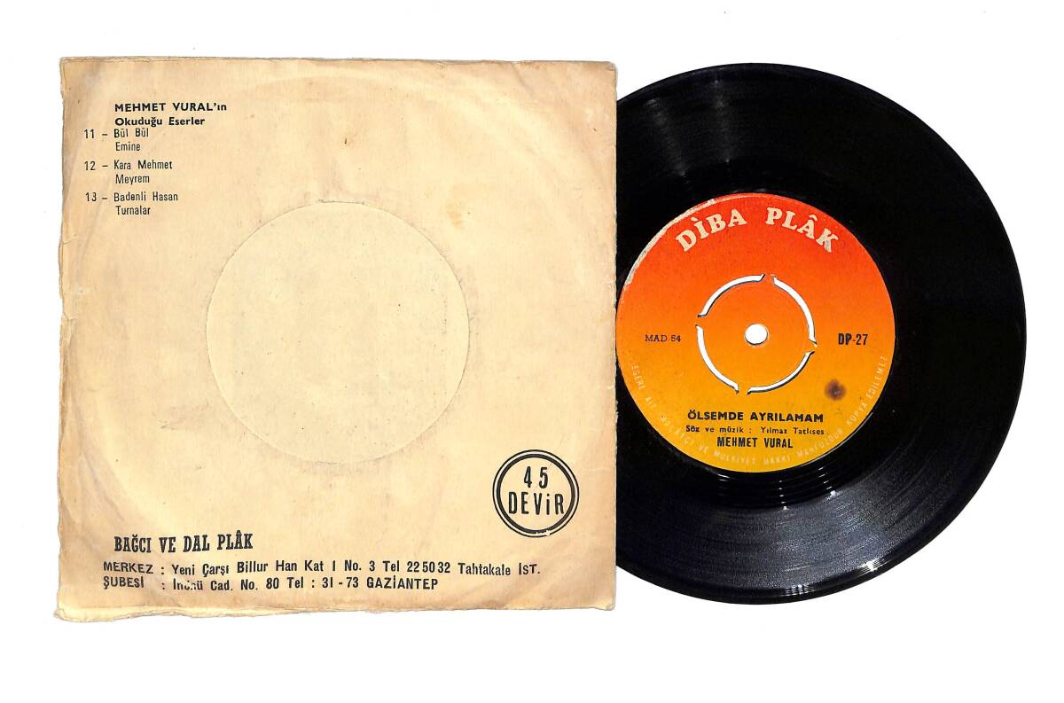 Mehmet Vural - Alasuriye / Ölsemde Ayrılamam PLAK (10/8) PLK24345 - 2
