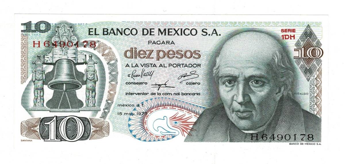 Meksika 10 Pesos 1975 ÇİL YKP8164 - 1