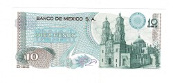 Meksika 10 Pesos 1975 ÇİL YKP8164 - 2