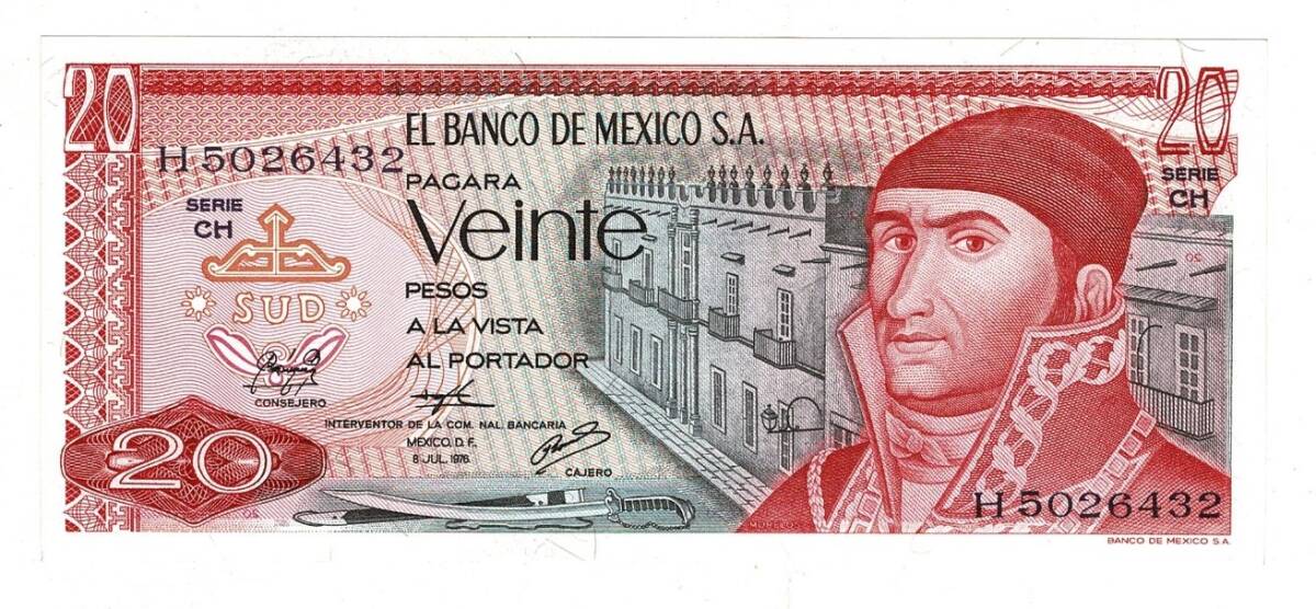 Meksika 20 Pesos 1976 ÇİL YKP8153 - 3