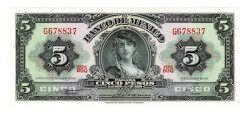 Meksika 5 Pesos 1969 ÇİL YKP8563 - Gökçekoleksiyon