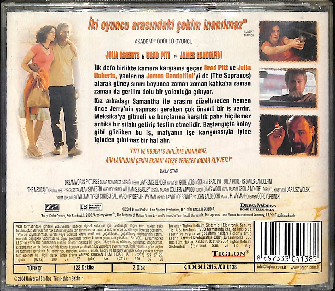 Meksikalı – The Mexican (2001) VCD Film 'Brad Pitt, Julia Roberts' VCD28003 - 2