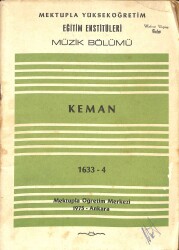 Mektupla Yükseköğretim Eğitim Enstitüleri Müzik Bölümü Keman - 1633 - 4 NDR84852 - Gökçekoleksiyon