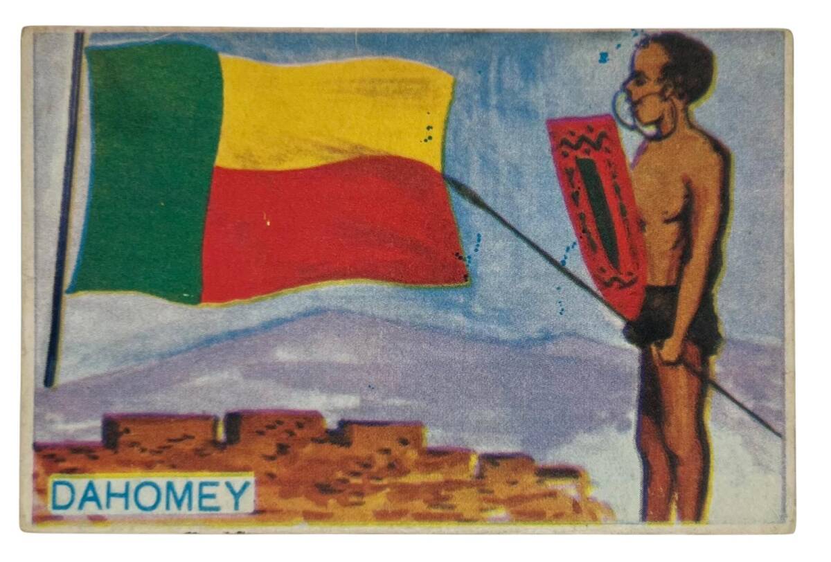 MELEK Sakızı 1960s Milletler Seriisi DAHOMEY Sakız Kağıdı Stickers No 117 # SKZ1091 - 3
