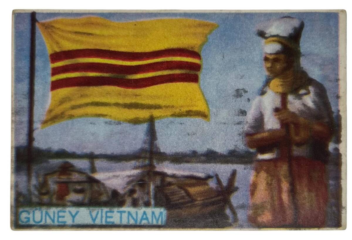 MELEK Sakızı 1960s Milletler Seriisi GÜNEY VİETNAM Sakız Kağıdı Stickers No 96 # SKZ1096 - 3