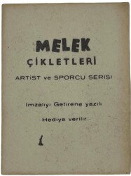 MELEK Sakızı Artist ve Sporcu Serisi No 1 ÖZDEN ÇELİK # SKZ1555 - 2