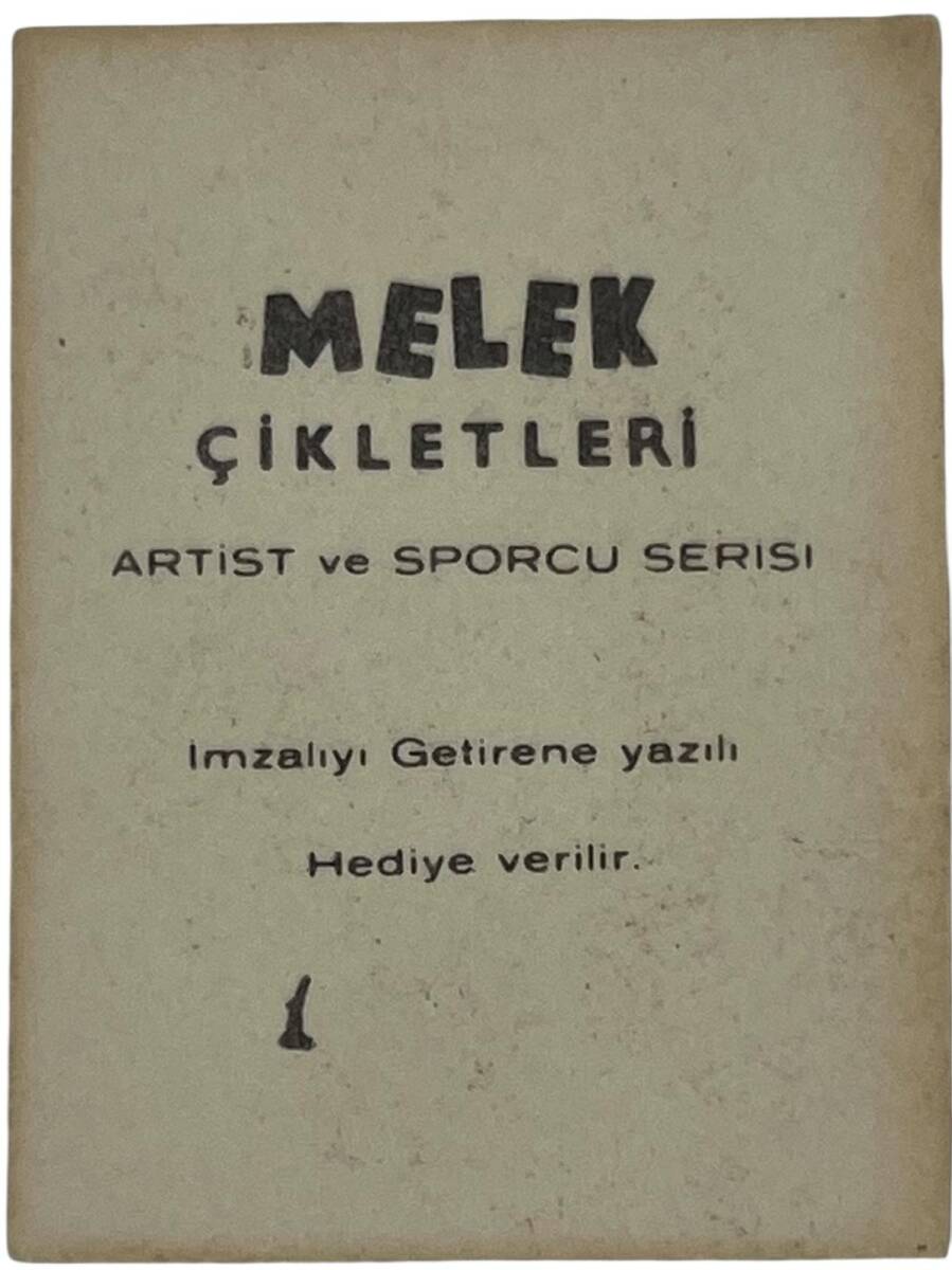 MELEK Sakızı Artist ve Sporcu Serisi No 1 ÖZDEN ÇELİK # SKZ1555 - 2