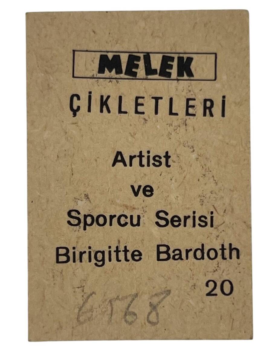 MELEK Sakızı Artist ve Sporcu Serisi No 20 BİRİGİTTE BARDOTH # SKZ1582 - 2
