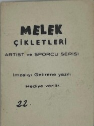 MELEK Sakızı Artist ve Sporcu Serisi No 22 LEYLA SAYAR # SKZ1551 - 2