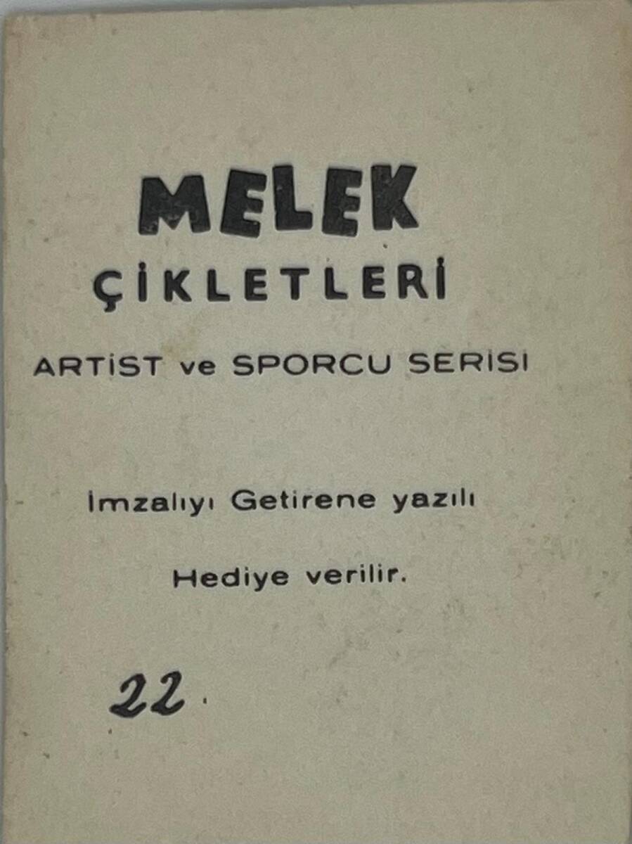 MELEK Sakızı Artist ve Sporcu Serisi No 22 LEYLA SAYAR # SKZ1551 - 2