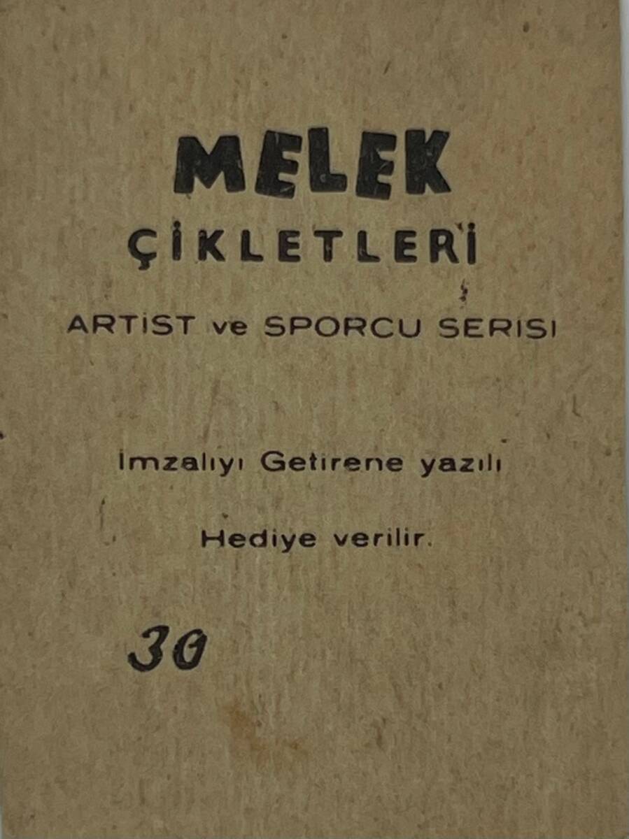 MELEK Sakızı Artist ve Sporcu Serisi No 30 BELGİN DORUK # SKZ1557 - 2