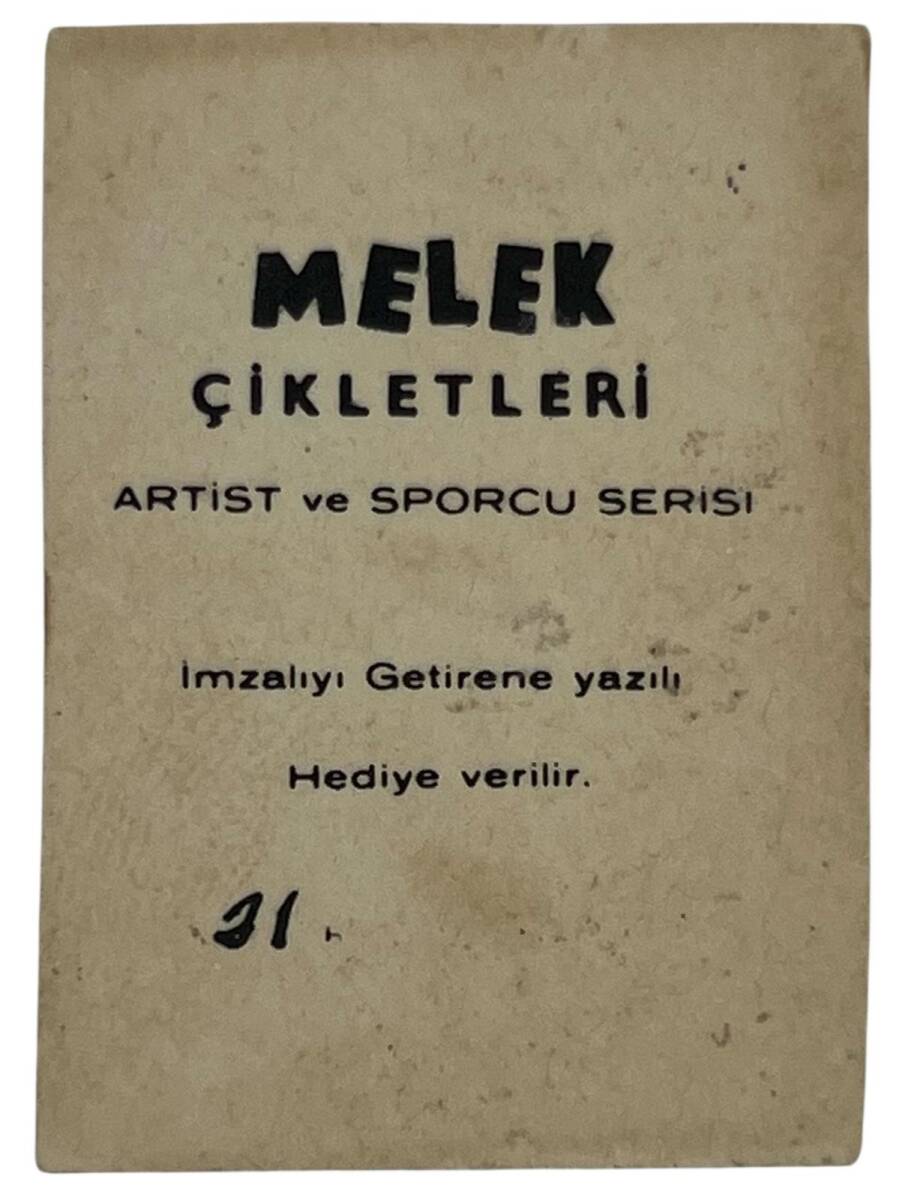 MELEK Sakızı Artist ve Sporcu Serisi No 31 EDİZ HUN # SKZ1574 - 2