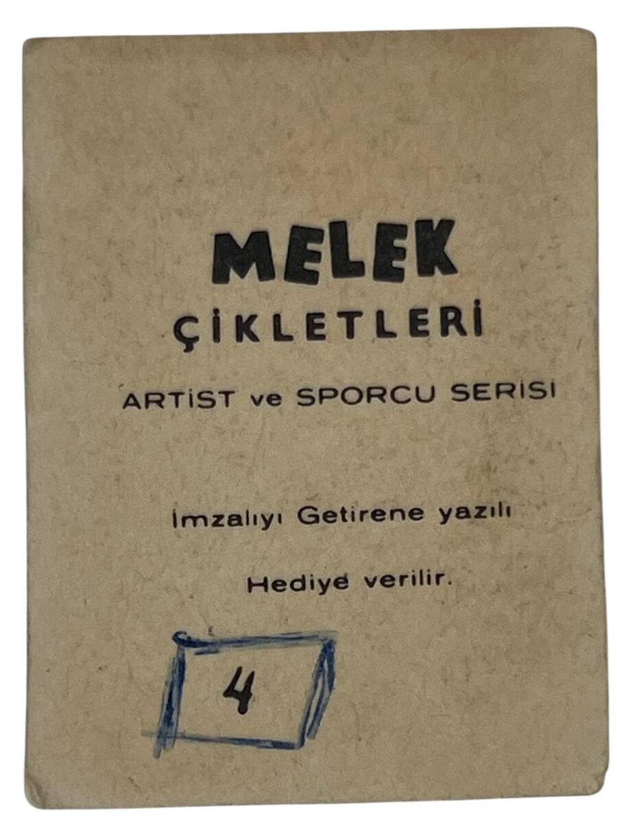 MELEK Sakızı Artist ve Sporcu Serisi No 4 TÜRKAN ŞORAY # SKZ1578 - 2