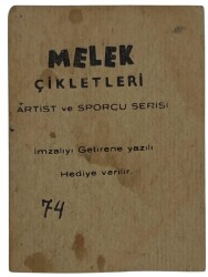MELEK Sakızı Artist ve Sporcu Serisi No 74 TİJEN PAR # SKZ1558 - 2