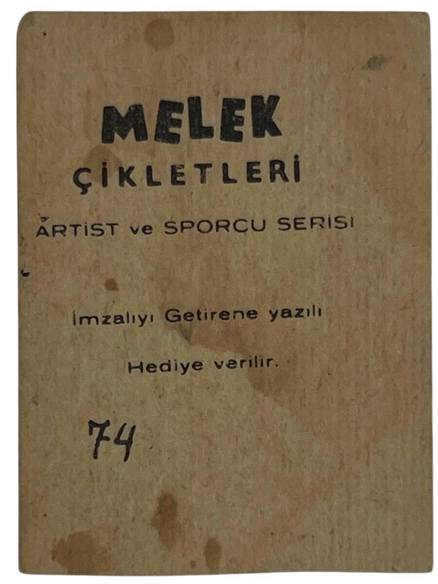 MELEK Sakızı Artist ve Sporcu Serisi No 74 TİJEN PAR # SKZ1558 - 2