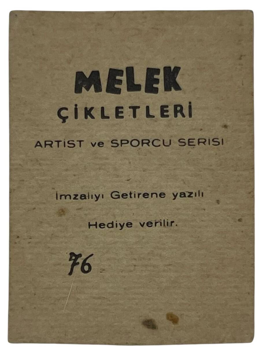 MELEK Sakızı Artist ve Sporcu Serisi No 76 REHA YURDAKUL # SKZ1569 - 2