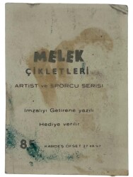 MELEK Sakızı Artist ve Sporcu Serisi No 85 SEVİL CANDAN # SKZ1560 - 2