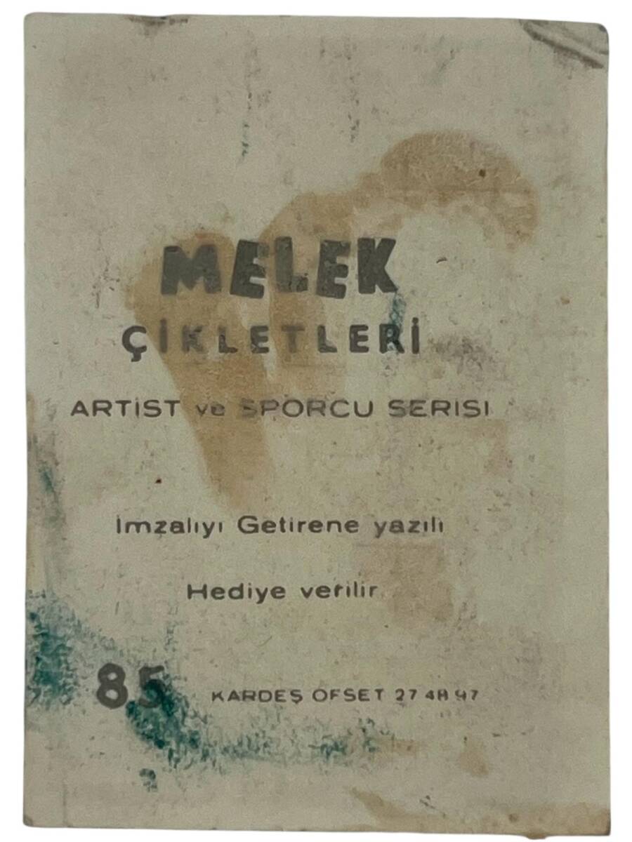 MELEK Sakızı Artist ve Sporcu Serisi No 85 SEVİL CANDAN # SKZ1560 - 2