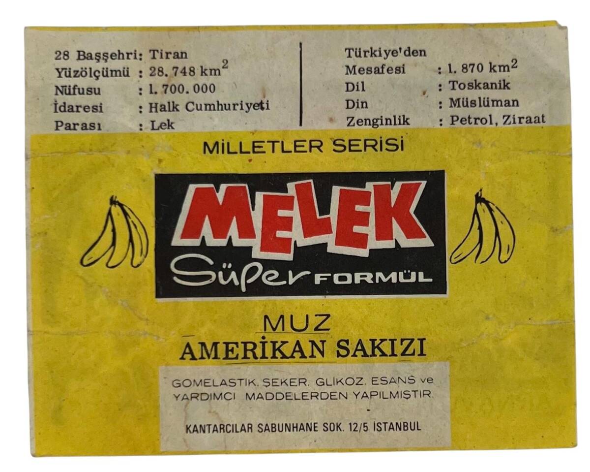 MELEK Sakızı Milletler Seriisi ARNAVUTLUK Sakız Kağıdı Stickers No 28 SKZ1061 - 2