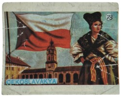 MELEK Sakızı Milletler Seriisi ÇEKOSLAVAKYYA Sakız Kağıdı Stickers No 73 # SKZ1083 - 3