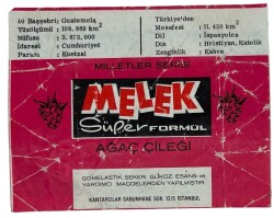 MELEK Sakızı Milletler Seriisi GUATAMALA Sakız Kağıdı Stickers No 40 # SKZ1074 - 2