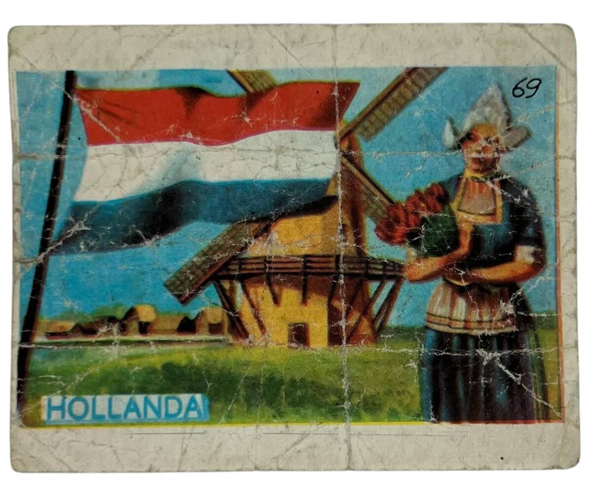 MELEK Sakızı Milletler Seriisi HOLLANDA Sakız Kağıdı Stickers No 69 # SKZ1068 - 3