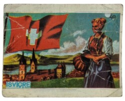 MELEK Sakızı Milletler Seriisi İSVİÇRE Sakız Kağıdı Stickers No 48 # SKZ1073 - Gökçekoleksiyon