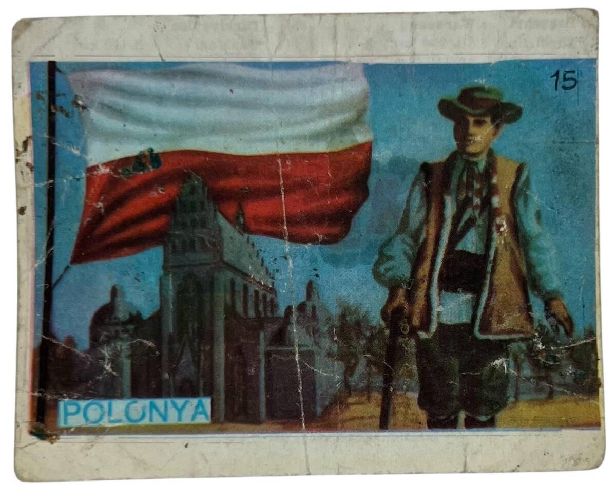 MELEK Sakızı Milletler Seriisi POLANYA Sakız Kağıdı Stickers No 15 SKZ1057 - 1